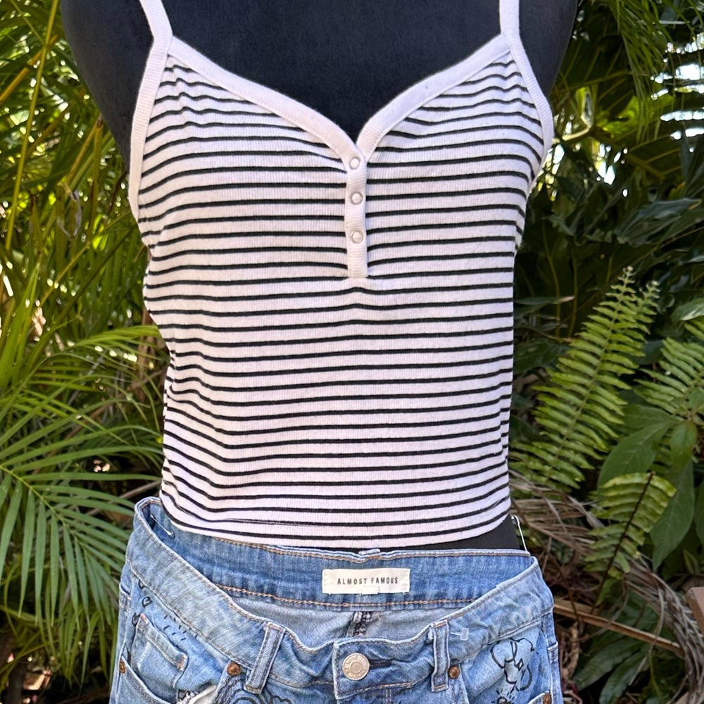 Two pieces for one price a top and a Jean printed with peace and love signs